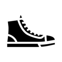 scarpe da ginnastica calzature icona glifo illustrazione vettoriale
