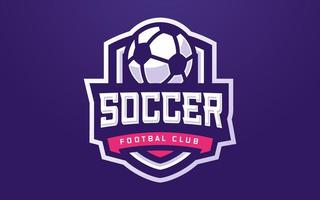 modello di logo della squadra di calcio per la squadra sportiva e il torneo vettore