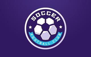 modello di logo della squadra di calcio per la squadra sportiva e il torneo vettore