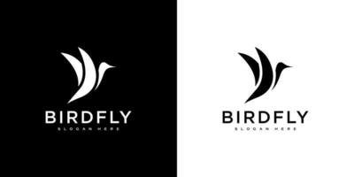 modello di vettore di progettazione del logo del colibrì