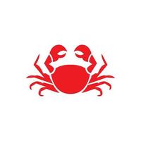 frutti di mare granchio rosso semplice logo design grafico vettoriale simbolo icona illustrazione idea creativa