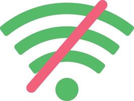 nessun segnale di rete wifi vettore