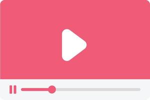riproduzione di video sui media del sito web vettore