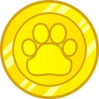 emoticon moneta animale domestico vettore