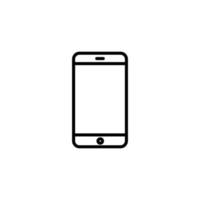 icona grafica semplice dello smartphone vettore