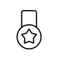 simbolo dell'icona del premio medaglia vettore