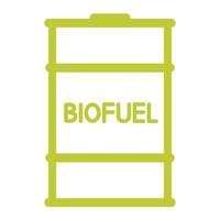 barile con biocarburanti. concetto di energia da biomassa. barile con carburante ecologico. risorse sostenibili alternative. energia rinnovabile vettore