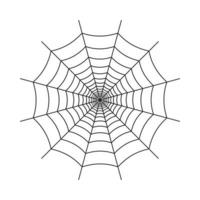 disegno vettoriale di ragnatele nere spaventose di halloween. disegno di illustrazione di halloween con la ragnatela nera. vecchio disegno spaventoso della ragnatela con il colore nero.