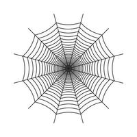 disegno vettoriale di ragnatele nere dense di halloween. disegno di illustrazione di halloween con la ragnatela nera. vecchio disegno spaventoso della ragnatela con il colore nero.