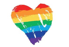 bandiera orgoglio arcobaleno lgbt lesbica, concetto lgbt. illustrazione vettoriale. vettore
