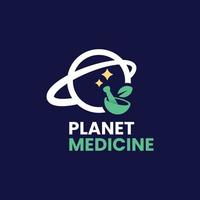 logo della medicina del pianeta vettore