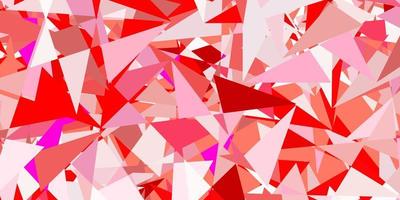 sfondo vettoriale rosso chiaro con forme poligonali.