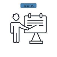 officina icone simbolo elementi vettoriali per il web infografica