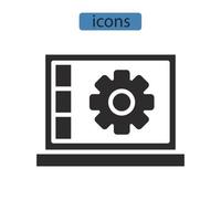 icone tecniche simbolo elementi vettoriali per il web infografico