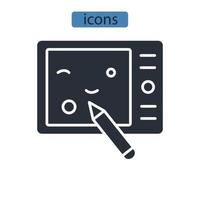 icone di arte simbolo elementi vettoriali per il web infografica