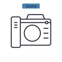 icone foto simbolo elementi vettoriali per il web infografica
