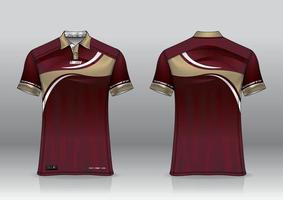 polo design uniforme per gli sport all'aria aperta vettore