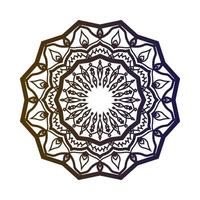 disegno decorativo rotondo astratto. decorazione circolare. semplice mandala per il web o elemento di stampa vettore