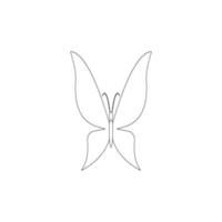 disegno dell'icona della farfalla vettore