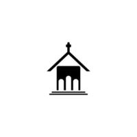logo dell'icona della chiesa vettore