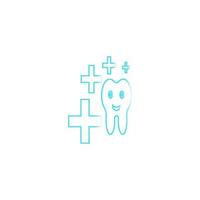illustrazione dei denti sani vettore