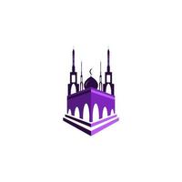 disegno dell'illustrazione di vettore dell'immagine del logo della moschea