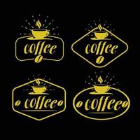 impostare il vettore del logo del caffè può essere modificato