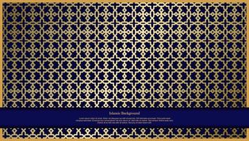 arabo elegante lusso ornamentale sfondo islamico con motivo islamico ornamento decorativo vettore premium