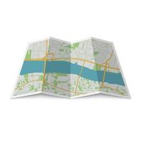 mappa della città di posizione astratta vettore