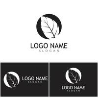 foglia icona illustrazione vettoriale design logo modello