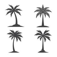 illustrazione delle immagini del logo della palma vettore