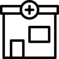 illustrazione vettoriale della clinica su uno sfondo. simboli di qualità premium. icone vettoriali per il concetto e la progettazione grafica.