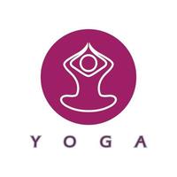 logo design di persone che fanno yoga simbolo icona illustrazione vettore