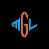 mgv lettera logo design creativo con grafica vettoriale
