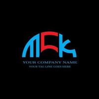 mck lettera logo design creativo con grafica vettoriale