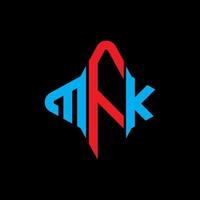 mfk lettera logo design creativo con grafica vettoriale