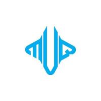 muq lettera logo design creativo con grafica vettoriale