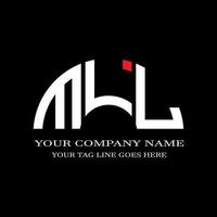 mll lettera logo design creativo con grafica vettoriale