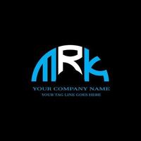 mrk lettera logo design creativo con grafica vettoriale