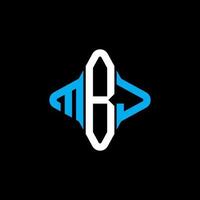 mbj lettera logo design creativo con grafica vettoriale