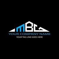 mbg lettera logo design creativo con grafica vettoriale