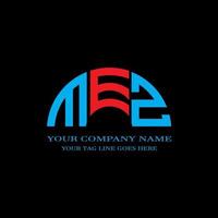 mez lettera logo design creativo con grafica vettoriale