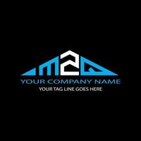 mzq lettera logo design creativo con grafica vettoriale
