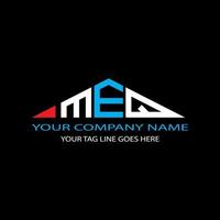 meq lettera logo design creativo con grafica vettoriale
