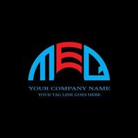 meq lettera logo design creativo con grafica vettoriale
