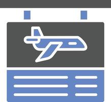 stile icona informazioni di volo vettore