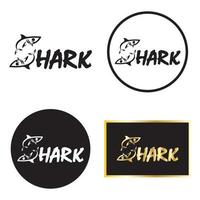 logo pinna di squalo illustrazione vettoriale design template.shark logo template-illustrazione vettoriale