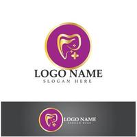 logo dentale design template.creative logo dentista. logo vettoriale della clinica dentale.