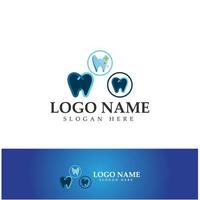 logo dentale design template.creative logo dentista. logo vettoriale della clinica dentale.