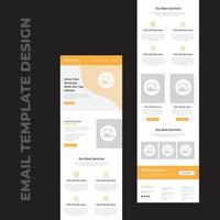 modello di newsletter di email marketing aziendale multiuso vettore